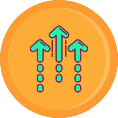 ok simgesi, vektör illüstrasyonu