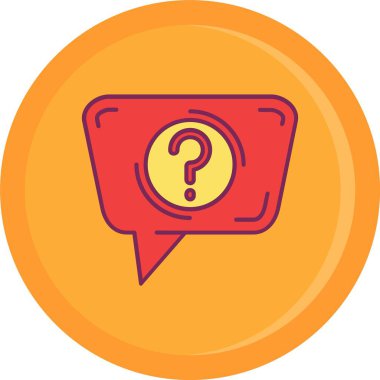 Kişisel ve ticari kullanım için soru vektör simgesi simgesi vektör çizimi..