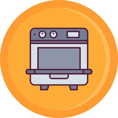 mutfak fırın kutsal kişilerin resmi, vektör çizim