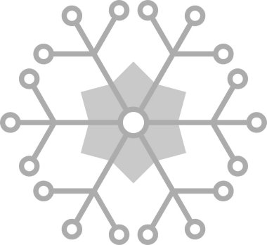 Bir kar tanesinin vektör çizimi