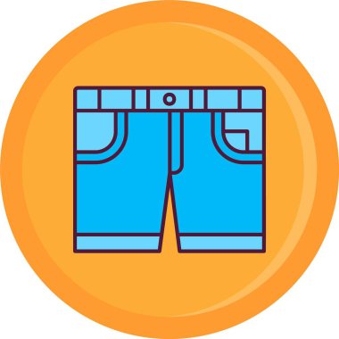 pantolon simgesi vektör illüstrasyonu