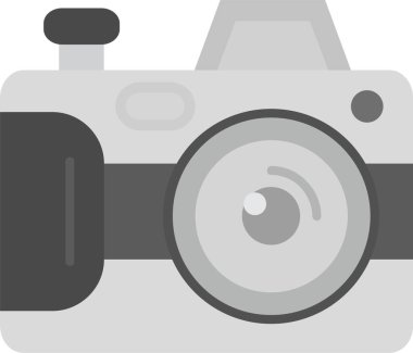 Kamera simgesi, vektör illüstrasyonu