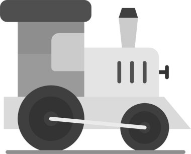 Bir traktörün beyaz arkaplanının vektör çizimi