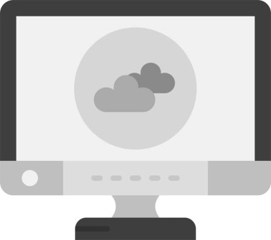 bulut hesaplama vektörü simgesi