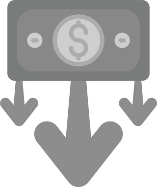 para akışı düz simgesi