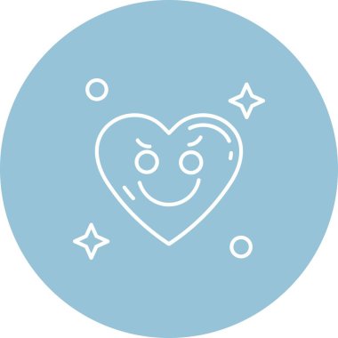 Kalp simgesinin vektör illüstrasyonu