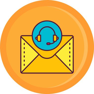 Vektör e- posta ağı Simgesi