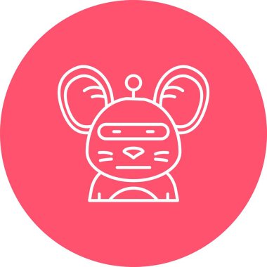 şirin çizgi film simgesinin vektör illüstrasyonu