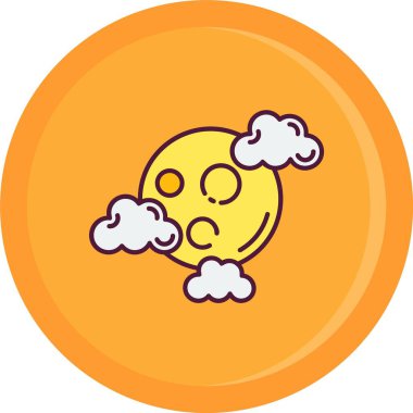 Dolunay simgesi vektör çizimi