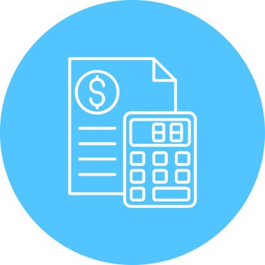 vektör hesap makinesi simgesi