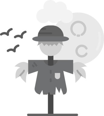 Şemsiyeli bir kadının vektör çizimi