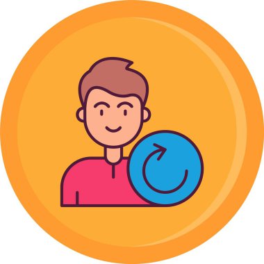 çember simgesi olan avatar adam, özet biçimi