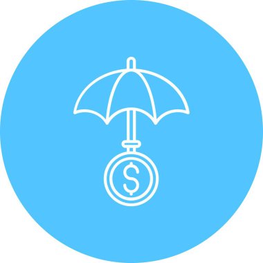 vektör şemsiye simgesi