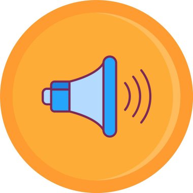 megafon simgesi, özet vektörü