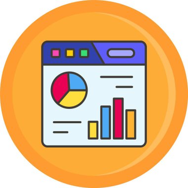 iş analizi grafik simgesi