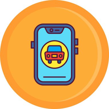 Sırt çantalı otobüs. özet vektör illüstrasyonu