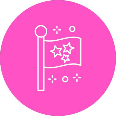 ico vektör bayrağı, vektör illüstrasyonu