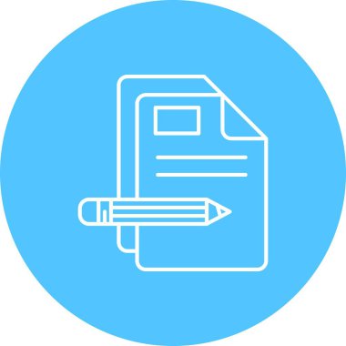 kişisel ve ticari kullanım için belge vektör simgesi simgesi vektör çizimi..