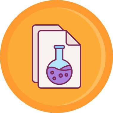 vektör kimyasal tüp simgesi