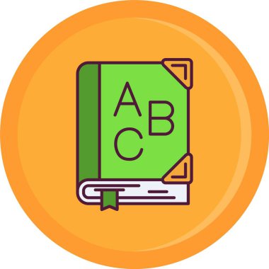 kitap simgesi vektör illüstrasyonu