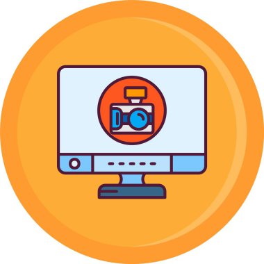 Web simgesi vektör illüstrasyonu