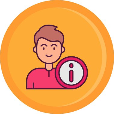 Elinde büyüteç ve bozuk para olan bir adamın vektör çizimi