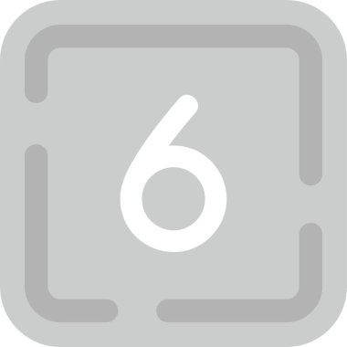 Tek izole edilmiş simgenin vektör illüstrasyonu