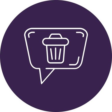 çöp simgesi vektör illüstrasyonu