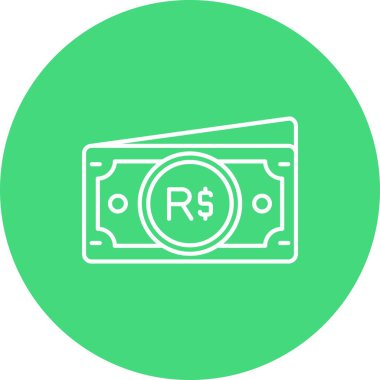 Web projesi için vektör dolar simgesi