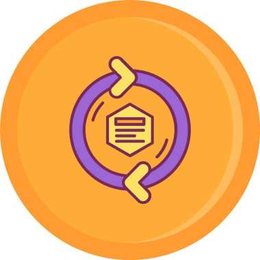 Modern b 'nin vektör illüstrasyonunda yiyecek ikonu yok