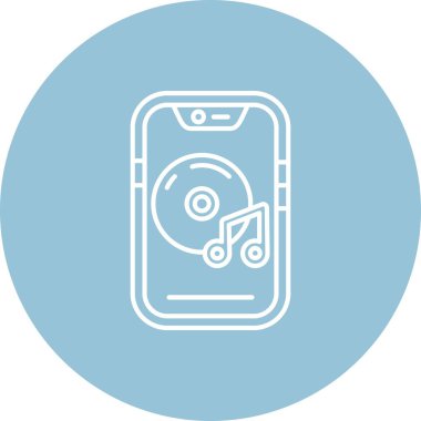 Vektör Mobil simge illüstrasyonu