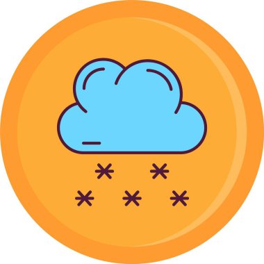 Bulut simgesi vektör illüstrasyonu