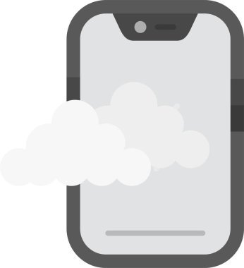 bulut depolama ikonu vektör illüstrasyonu