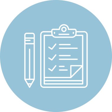 Kontrol listesi satır çember vektör dizilimi