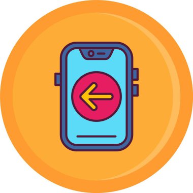 akıllı telefon simgesi, modern tasarım vektör çizimi