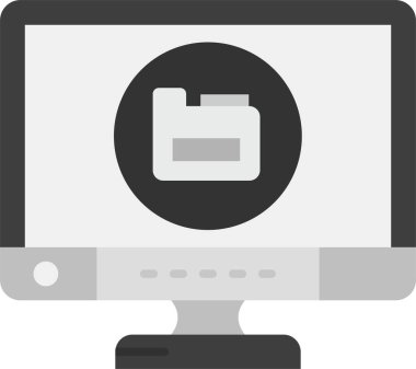 dizüstü bilgisayar simgesi düz biçimli