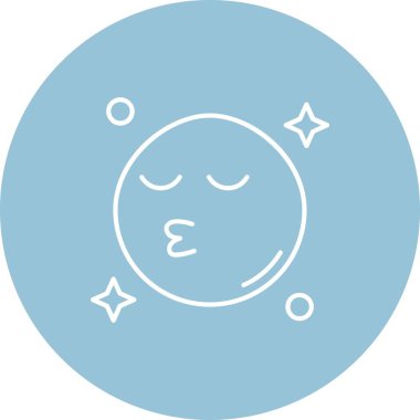 Eşsiz Ay ve Yıldızlar Vektör Çizgisi Simgesi