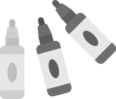 Sprey şişeler, illüstrasyon, beyaz arkaplan vektörü.