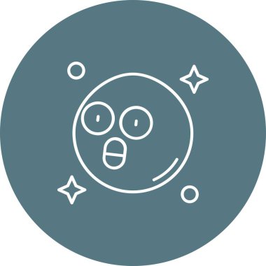 güzel emoji gülümseme vektör simgesi
