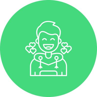 İnsan simgesinin vektör illüstrasyonu