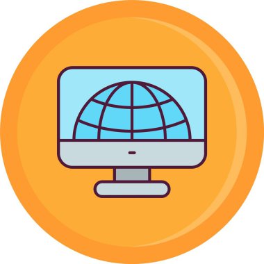 internet genel iş vektörü simgesi