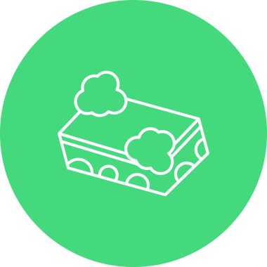 sünger simgesi vektör illüstrasyon tasarımı