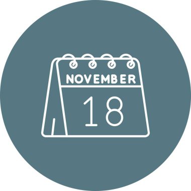 Kasım 'ın 8' i bir günlük takvimde.