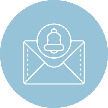 Güzel Bell vektör satırı simgesi