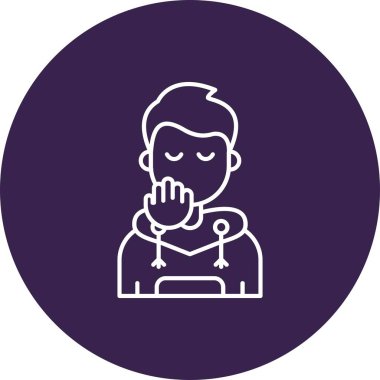 Maskeli bir adamın vektör çizimi