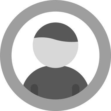 avatar. Web simgesi basit illüstrasyon