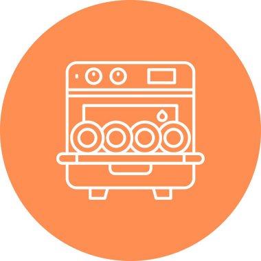 Benzersiz gaz sobası vektör simgesi