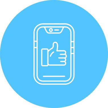 Vektör akıllı telefon simgesi illüstrasyonu