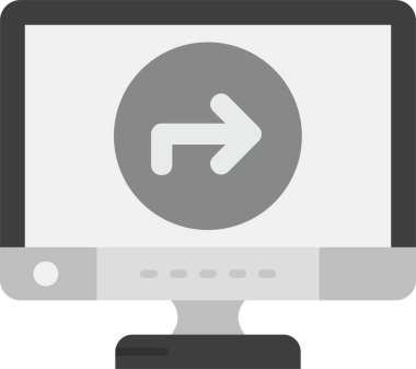 bilgisayar izleyici vektör illüstrasyonu