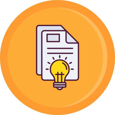 fikir simgesi, vektör illüstrasyonu